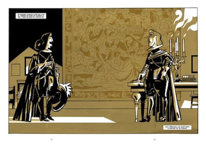 Plancha de la novela gráfica 'Las meninas'.