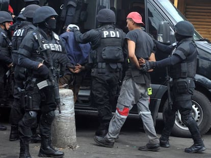Operativo policial en Ciudad de México, en junio. 