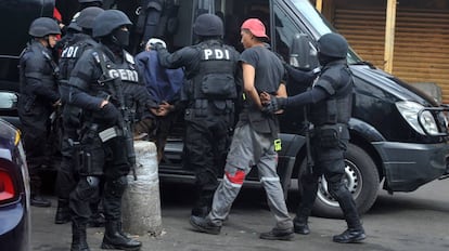 Operativo policial en Ciudad de México, en junio. 