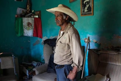 El comisario ejidal Roberto de la Rosa Dávila es uno de los principales defensores de la comunidad en contra de la minera Frisco-Tayahua.