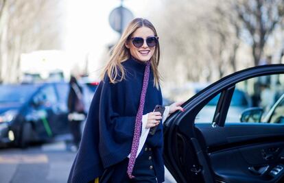 La it girl, empresaria y diseñadora ocasional Olivia Palermo tras el desfile de  Chloe.