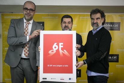 Miquel Buch, Jordi S&agrave;nchez y Jordi Cuixart.