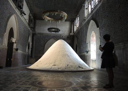 La instalación de Patricia Kaersenhout en el Palazzo Forcella de Seta de Palermo.