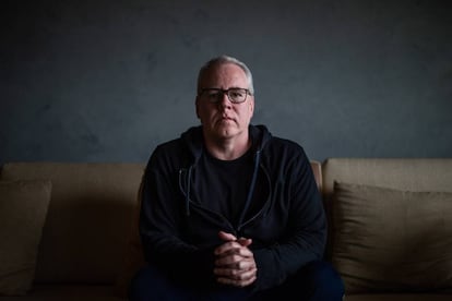 Bret Easton Ellis, el martes pasado, en su casa de Los Ángeles.