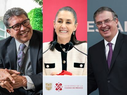 Presidenciales en México: Ricardo Monreal, Claudia Sheinbaum y Marcelo Ebrard