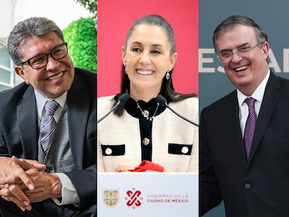 Presidenciales en México: Ricardo Monreal, Claudia Sheinbaum y Marcelo Ebrard