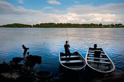 Pescadores en el Nilo Blanco.