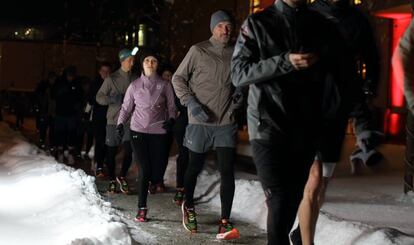 Nuestra guía dio señal de empezar a correr y nos pusimos en marcha.