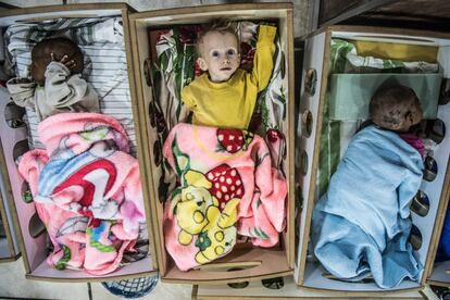 At least 75 children of ISIS fighters are being treated in this Kurdish hospital in northeastern Syria after being evacuated from Baghouz; over 100 minors have already died at this center from malnutrition and respiratory problems.