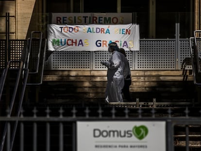 La residencia DomusVi de Alcoi, Alicante, el pasado mes de mayo.