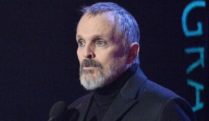 Miguel Bosé en los premios Grammys Latinos, en Las Vegas, el pasado noviembre.