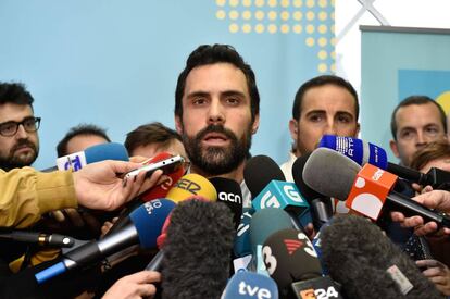 Roger Torrent dimecres a Brussel·les.