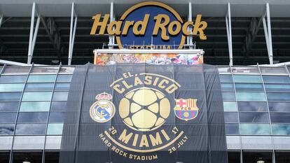 El Hard Rock Stadium de Miami, antes del Madrid-Barcelona del año pasado
