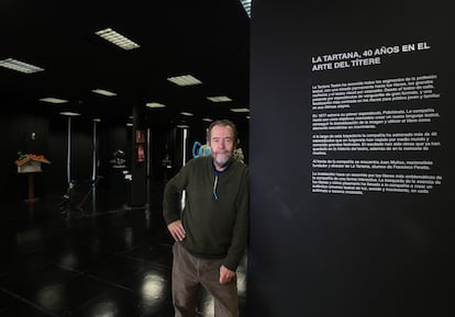 Juan Muñoz, director de la compañía La Tartana, en el recién inaugurado Centro de Títeres de Alcorcón. 
