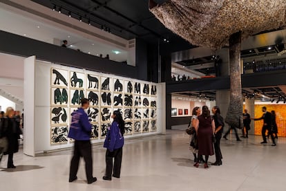 The inaugural exhibition of the new Cartier Foundation, in a building remodeled by Jean Nouvel, at the end of October in Paris.