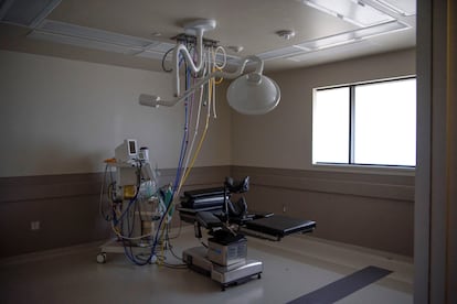 Una sala de operaciones en la clínica abortiva Alamo, clausurada, el 16 de agosto de 2022, en San Antonio, Texas.