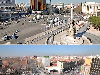 La fuente de Colón viaja a Legazpi
