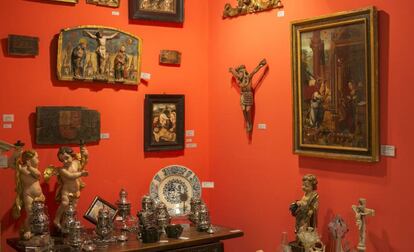La 'Anunciación de la Virgen' pintada por Joan de Borgonya que está a la venta en la Feria FAMA.