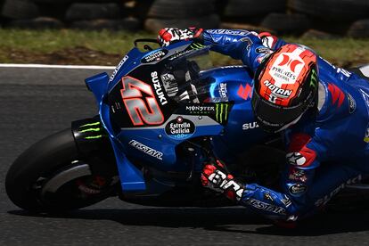 El español Àlex Rins durante la carrera de este domingo en el Moto GP de Australia, en Phillip Island.