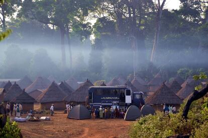 Acampada en el oeste de Costa de Marfil.