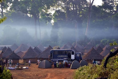 Acampada en el oeste de Costa de Marfil.