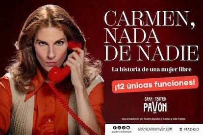 Beatriz Argüelles protagoniza 'Carmen, nada de nadie' en el Teatro Pavón.
