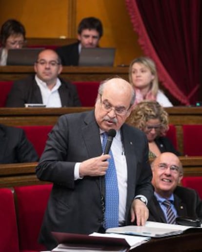 Andreu Mas-Colell, ayer en el Parlament.