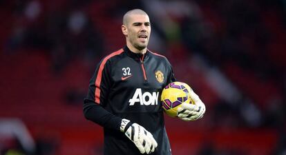 V&iacute;ctor Vald&eacute;s, con el Manchester el a&ntilde;o pasado.