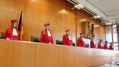 Jueces del Tribunal Constitucional alemán, en Karlsruhe.
