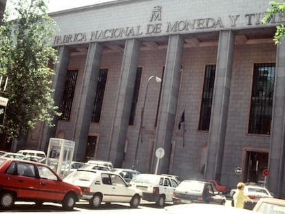 Fachada de la F&aacute;brica Nacional de Moneda y Timbre. EFE/Archivo