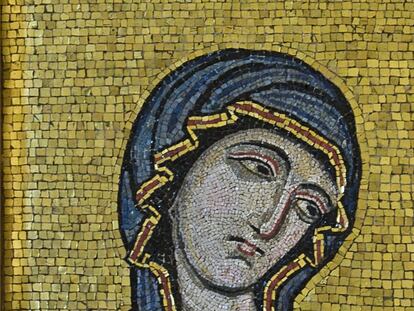 Mosaico bizantino del siglo XII creado para la Catedral de Palermo.