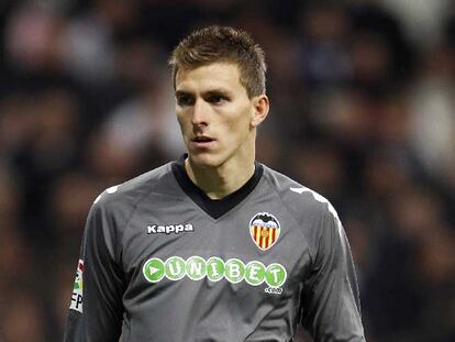 Guaita, el sábado pasado, ante el Madrid en el Bernabéu.