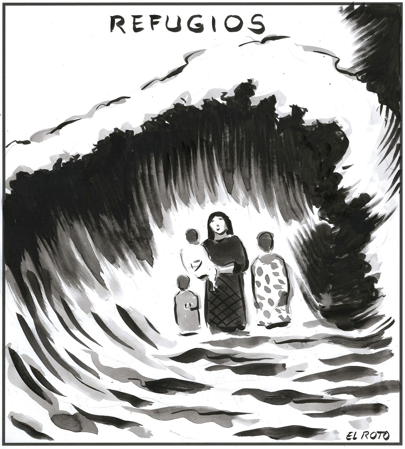 El Roto: refugiados