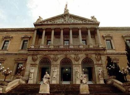 La Biblioteca Nacional de Madrid.