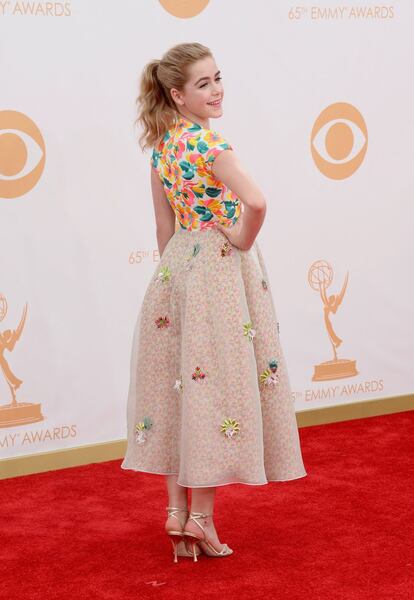 La actriz de 'Mad Men' Kiernan Shipka, eligió un vestido de Delpozo.