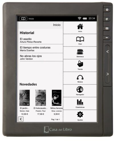 Casa del Libro lanza su propio lector de libros digitales.