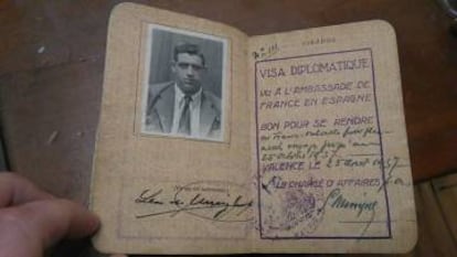 El pasaporte diplomático de Lezo de Urreiztieta.