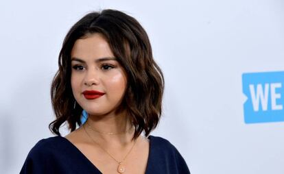 La cantante y actriz Selena Gomez en California, en abril de 2018.