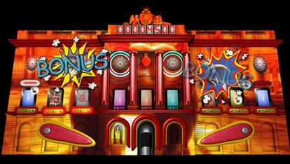Uno de los puntos más singulares de la fiesta será la fachada del Ayuntamiento de Barcelona.