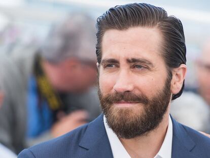 El actor Jake Gyllenhaal, durante la presentación de la película 'Okja' en la 70 edición del Festival de Cannes.