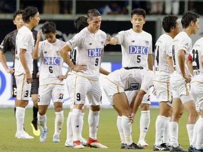 Fernando Torres, del Sagan Tosu, después de perder el partido frente al Vegalta Sendai.