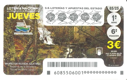 Décimo de la Lotería Nacional del 23 de octubre de 2025