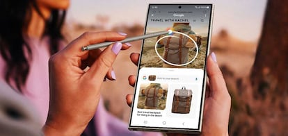 Circle to Search en un smartphone de Samsung