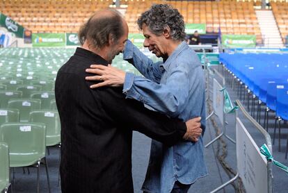 20 de julio de 2013. El guitarrista Paco de Lucía y Chick Corea se reencuentran en el Polideportivo Mendirrotza en el Festival de Jazz de Vitoria.