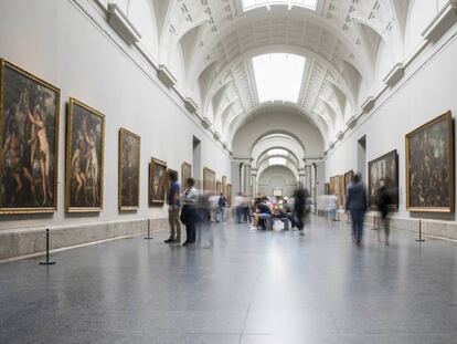 The central gallery at the Prado Museum.