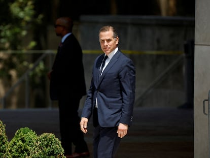 Hunter Biden, hijo del presidente de Estados Unidos, Joe Biden, tras una vista en los juzgados de Wilmington (Delaware), en julio pasado.