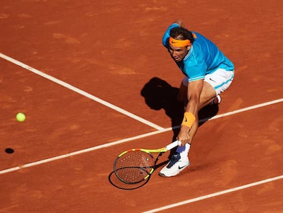 Nadal, durante un partido reciente en el Godó de Barcelona.