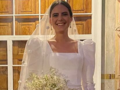 Belén Barnechea el día de su boda.