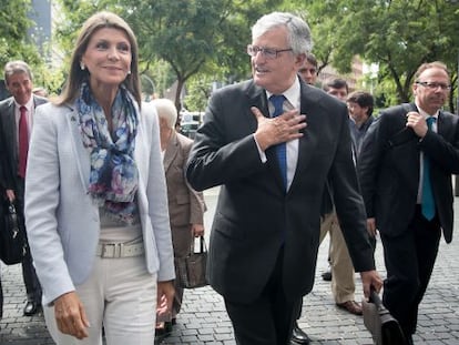 Llanos de Luna al costat del fiscal general de l'Estat, en una imatge d'arxiu.