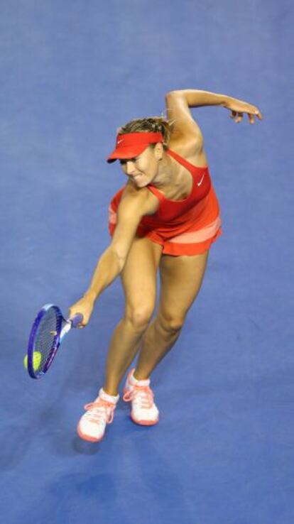 Sharapova, durante la final.